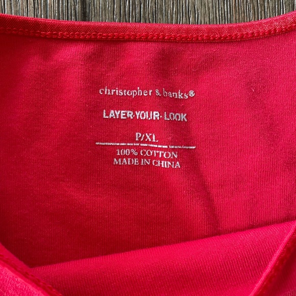 4/$20 Christopher & Banks T Shirt - Picture 2 of 3